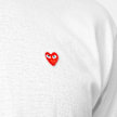 Comme des Garcons Play Small Red Heart Logo T-Shirt white 51254 5