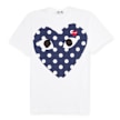 Comme des Garcons Play&nbsp; Play Polka Dot T-Shirt blanc 53566 1