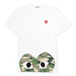 Comme des Garcons Play Camouflage T-Shirt weiß 55441 1