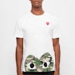 Comme des Garcons Play Camouflage T-Shirt weiß 55441 2