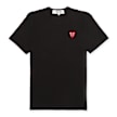 Comme des Garcons Play&nbsp; Double Heart T-Shirt noir 55902 1