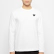 Comme des Garcons Play Play Black Heart Long Sleeve T-Shirt white 56281 2