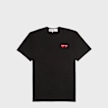 Comme des Garcons Play Play Two Heart T-Shirt black 57549 1