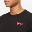 Comme des Garcons Play Play Two Heart T-Shirt zwart 57549 5