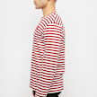 Comme des Garcons Play Play Red Heart Striped Long Sleeve T-Shirt rood 58451 3