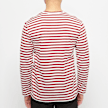 Comme des Garcons Play Play Red Heart Striped Long Sleeve T-Shirt rood 58451 4