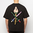Opening Ceremony Word Torch Regular T-Shirt black apricot schwarz 59771 4