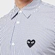 Comme des Garcons Play Shirt Woven blue 77069 5