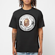 A Bathing Ape Layered Line Camo Busy Works Tee M black 80182 2