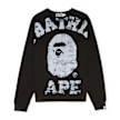 A Bathing Ape Big College Crewneck black 80187 1