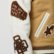 A Bathing Ape Multi Motif Varsity Jacket beige 80203 8