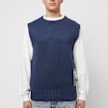 GR10K Cotton Knit Vest blau 80388 2
