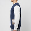 GR10K Cotton Knit Vest blau 80388 3