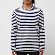 Comme des Garcons Play x The Artist Invader Striped Longsleeve T-Shirt bleu 81356 2