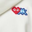 Comme des Garcons Play&nbsp; x The Artist Invader Hooded Zip Sweatshirt beige 81361 6
