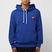 Comme des Garcons Play&nbsp; PlayRed Heart Hooded Sweatshirt bleu 81362 2