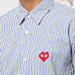 Comme des Garcons Play Men's Shirt Woven bleu 81360 5
