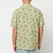 Beams Plus Open Collar Block Print Paisley green 82856 4