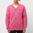 Comme des Garcons Play Knit Cardigan rosa 83644 2