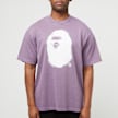 A Bathing Ape Spray Ape Head Garmint Dyed Tee M purple 83779 2