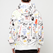 A Bathing Ape Hand Draw Pattern Shark Pullover Hoodie multi-colour 83784 4