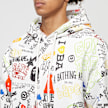 A Bathing Ape Hand Draw Pattern Shark Pullover Hoodie multi-colour 83784 5