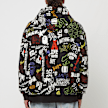 A Bathing Ape Hand Draw Pattern Shark Pullover Hoodie black 83786 4