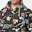 A Bathing Ape Hand Draw Pattern Shark Zip Hoodie M schwarz 83805 5