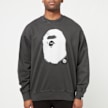 A Bathing Ape Spray Ape Head Garmint Dyed Crewneck M schwarz 83806 2