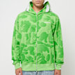 A Bathing Ape Ink Camo Shark Zip Hoodie green 83815 2