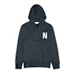 Norse Projects Arne Relaxed Organic Brushed Fleece Large N Hoodie blauw 84028 1