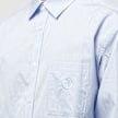 Ambush&nbsp; Striped Armhole Open Shirt bleu 84034 5