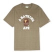 A Bathing Ape College Tee brown 86730 1