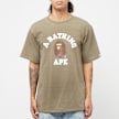 A Bathing Ape College Tee brown 86730 2