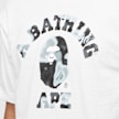 A Bathing Ape Liquid Camo College T-Shirt white 84723 5