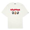 A Bathing Ape&nbsp; Triple Ape Head Tee beige 90254 1