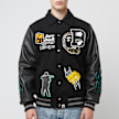 A Bathing Ape Varsity Jacket black 86740 2