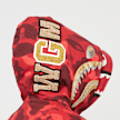 A Bathing Ape Color Camo Double Shark Full Zip Hoodie red 86742 6