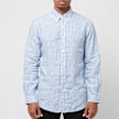 Polo Ralph Lauren Long Sleeve-Sport Shirt (Linen) blau 84762 2