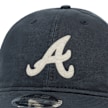 New Era Atlanta Braves Canvas Felt Logo Cap blauw 90965 4