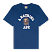 A Bathing Ape College Tee M blue 85280 1