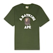 A Bathing Ape College Tee M vert 85278 1