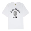 A Bathing Ape Pixal College Relaxed Fit Tee M weiß 90028 1