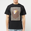 A Bathing Ape Sta Houndstooth Ape Head Tee zwart 87070 2