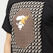 A Bathing Ape Sta Houndstooth Ape Head Tee zwart 87070 5