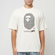 A Bathing Ape Sta Houndstooth By Bathing Ape Relaxed Fit Tee M yellow 87068 2