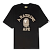 A Bathing Ape Sta Houndstooth College Relaxed Fit Tee M black 89101 1