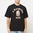 A Bathing Ape Sta Houndstooth College Relaxed Fit Tee M black 89101 2