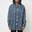 MM6 Maison Margiela Long-Sleeved denim Shirt blauw 87105 2