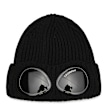 C. P. Company&nbsp; Extra Fine Merino Wool Goggle Beanie noir 85933 1